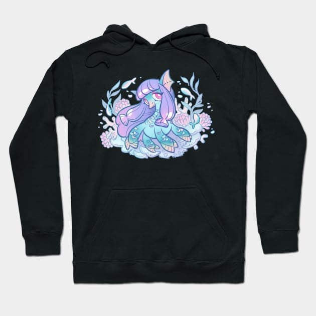 Undersea Amabie Hoodie by Mamath